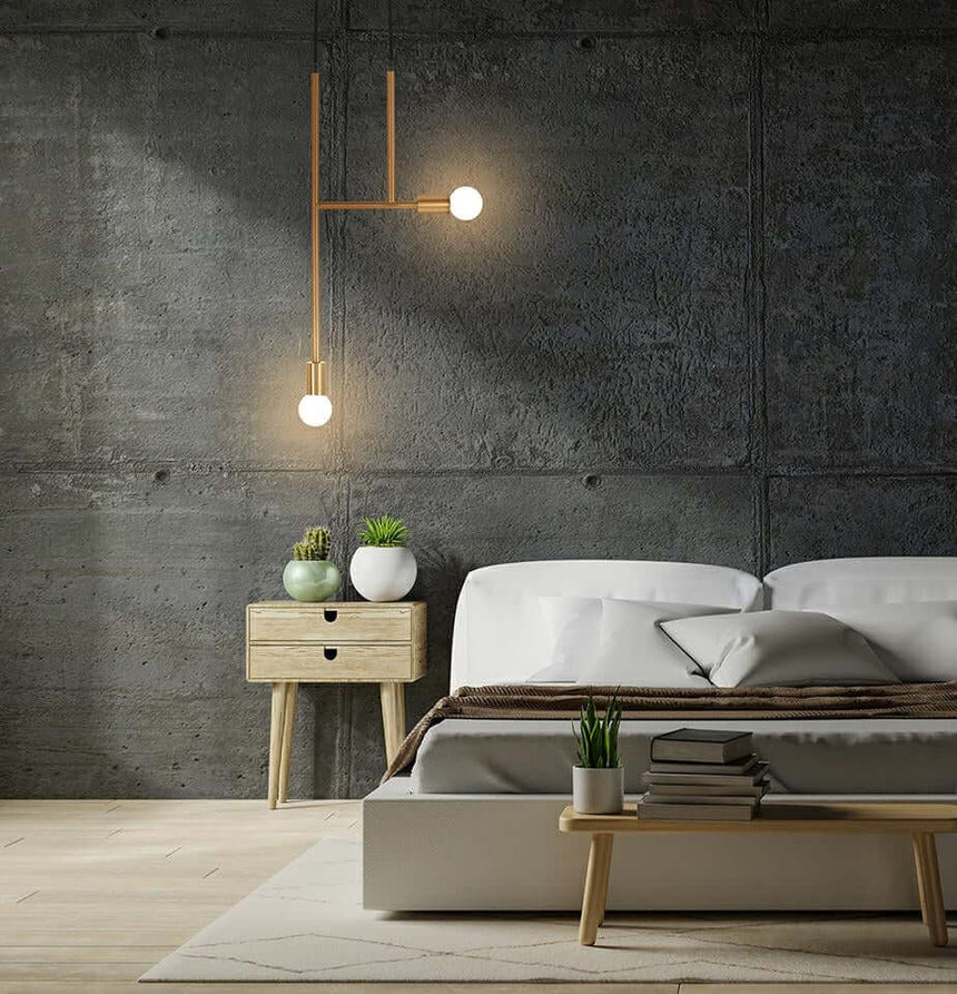 Závesná lampa Riva 2 zlatá