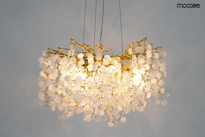 Závesná lampa Riviera 80 zlatá