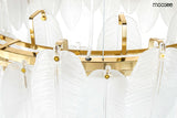Závesná lampa Roch 80 zlatá