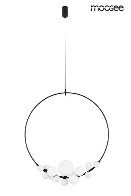 Závesná lampa Rocio čierna