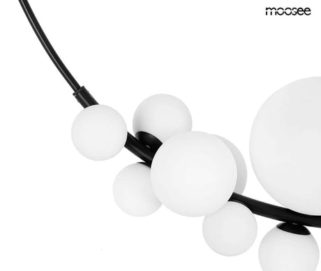 Závesná lampa Rocio čierna
