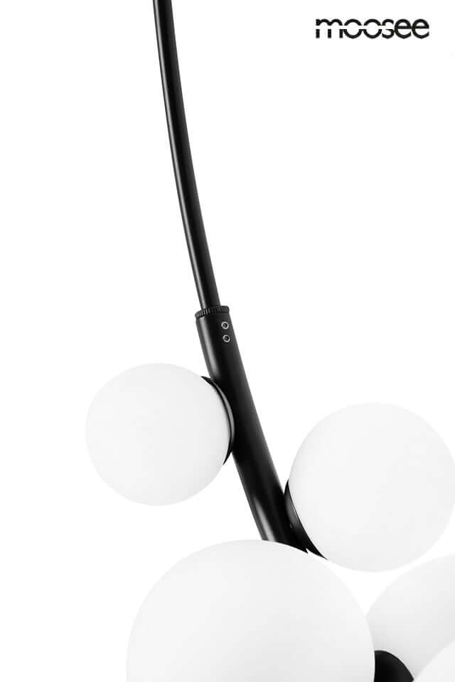 Závesná lampa Rocio čierna