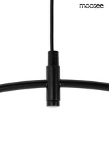 Závesná lampa Rocio čierna