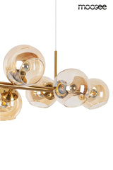 38. Závesná lampa Romeo Gold zlatá / jantárová