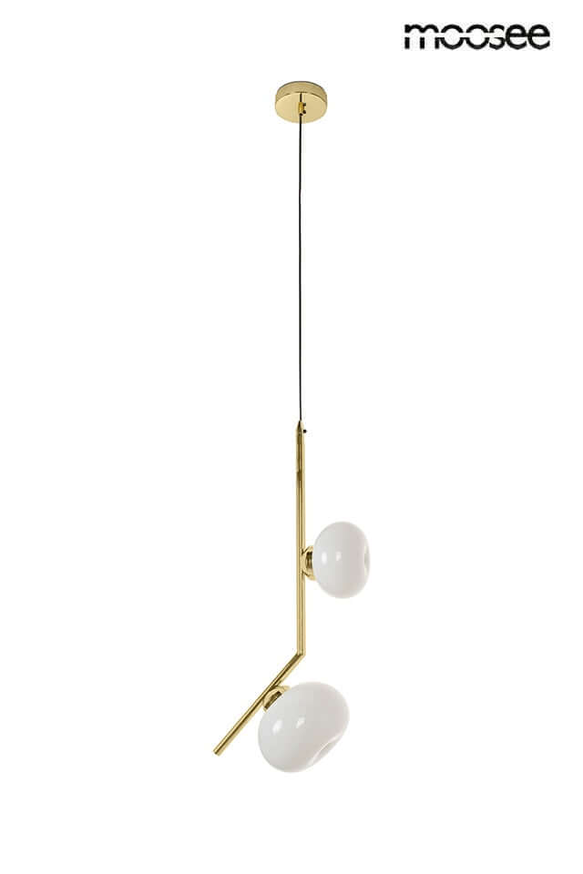 Závesná lampa Rugia zlatá