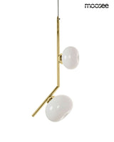 Závesná lampa Rugia zlatá