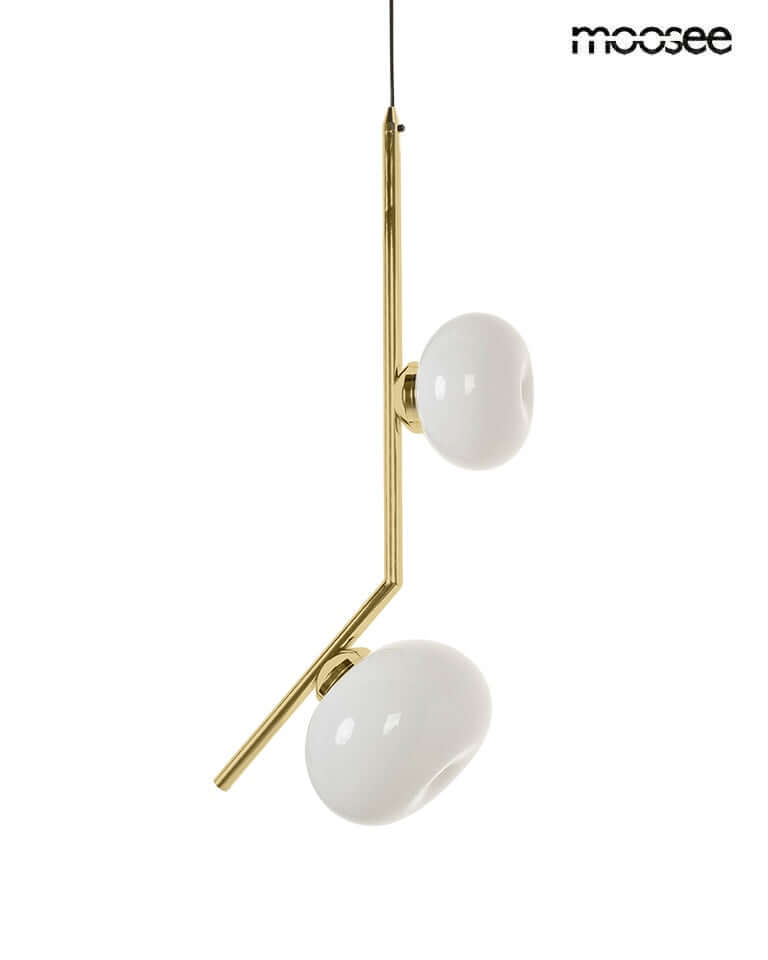 Závesná lampa Rugia zlatá