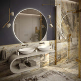 Závesná lampa Rugia zlatá