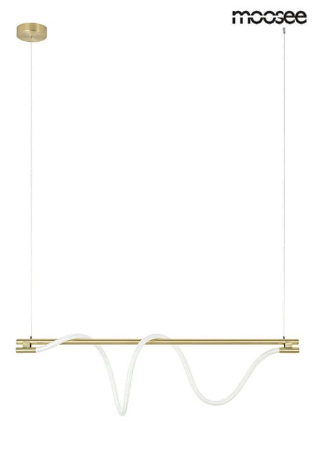 45. Závesná lampa Serpiente 120 zlatá