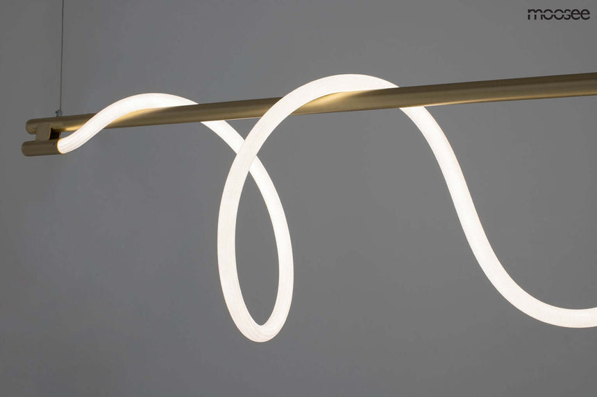 45. Závesná lampa Serpiente 120 zlatá