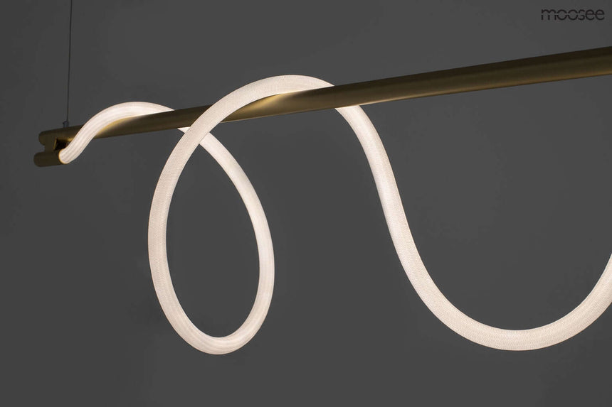 45. Závesná lampa Serpiente 120 zlatá