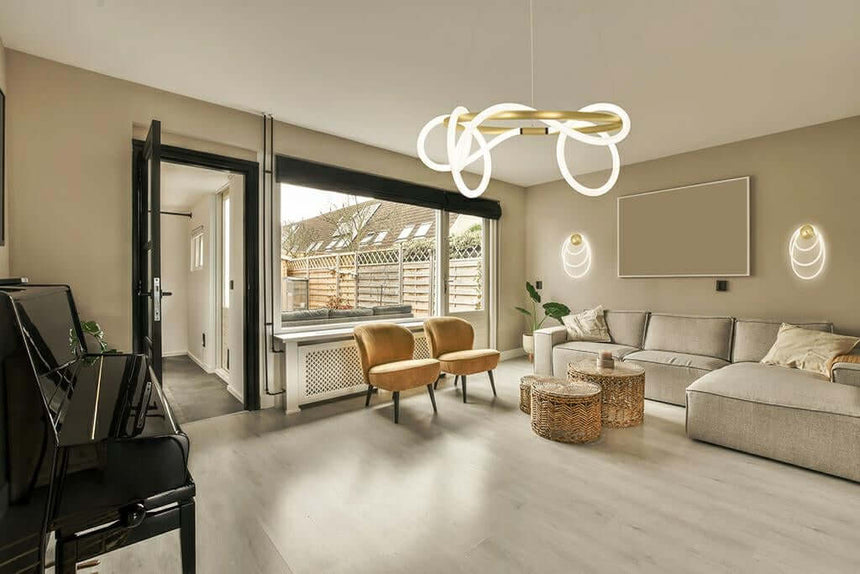 77. Závesná lampa Serpiente 60 zlatá