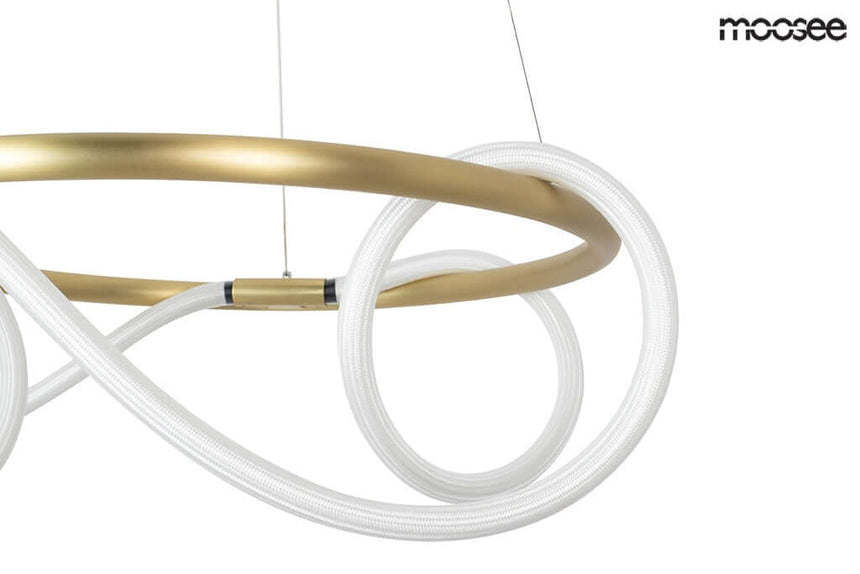 77. Závesná lampa Serpiente 60 zlatá