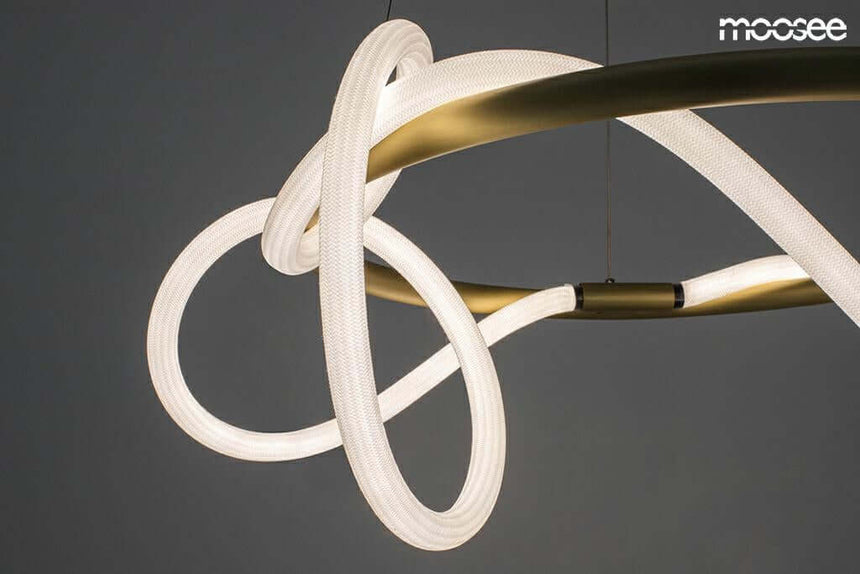 77. Závesná lampa Serpiente 60 zlatá