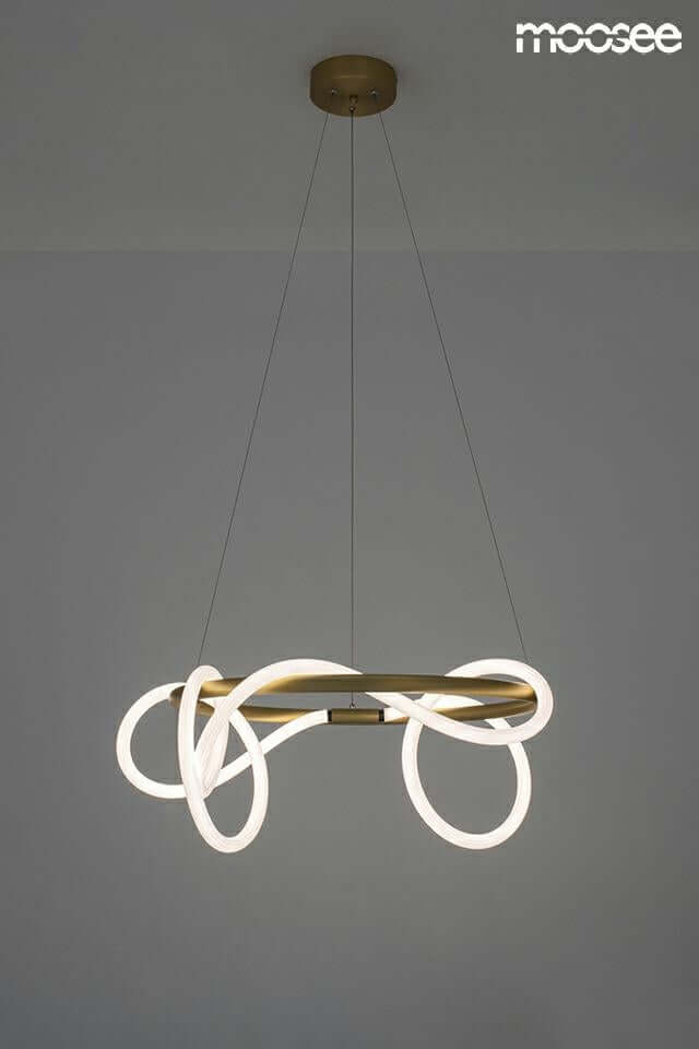 77. Závesná lampa Serpiente 60 zlatá