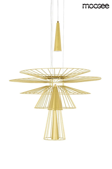 Závesná lampa Sesto zlatá