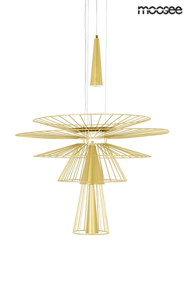 Závesná lampa Sesto zlatá