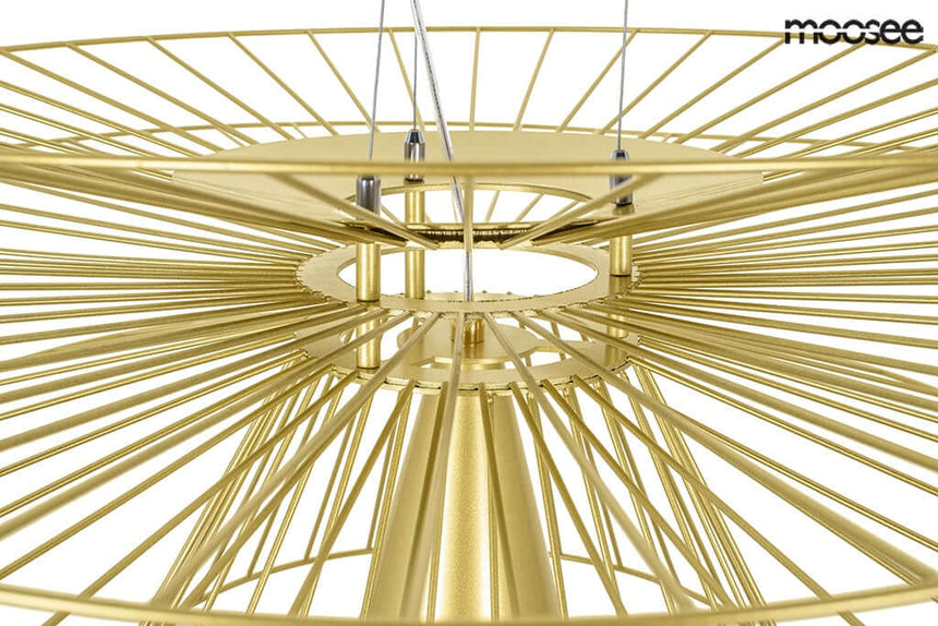 Závesná lampa Sesto zlatá