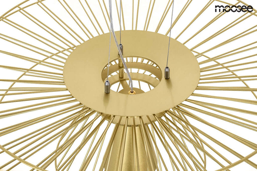 Závesná lampa Sesto zlatá