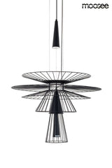 Závesná lampa Sesto čierna