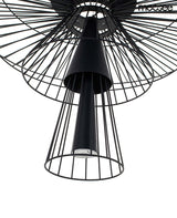 Závesná lampa Sesto čierna