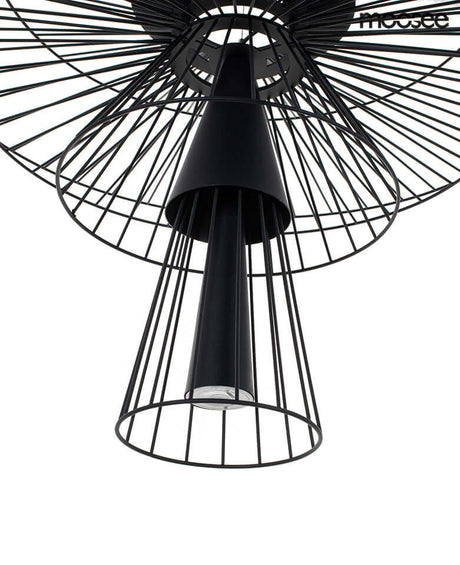 Závesná lampa Sesto čierna