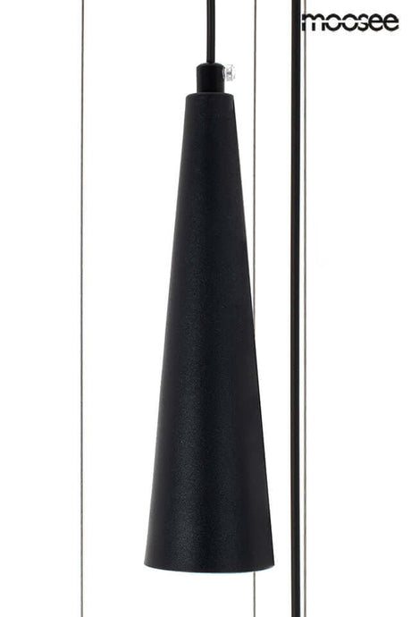 Závesná lampa Sesto čierna