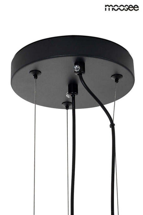 Závesná lampa Sesto čierna