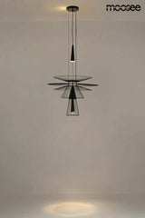 Závesná lampa Sesto čierna