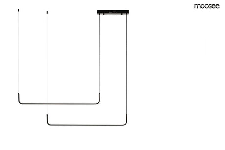 Závesná lampa Shape Duo 120 čierna