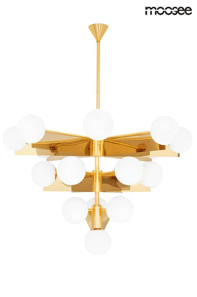 25. Závesná lampa Solei zlatá