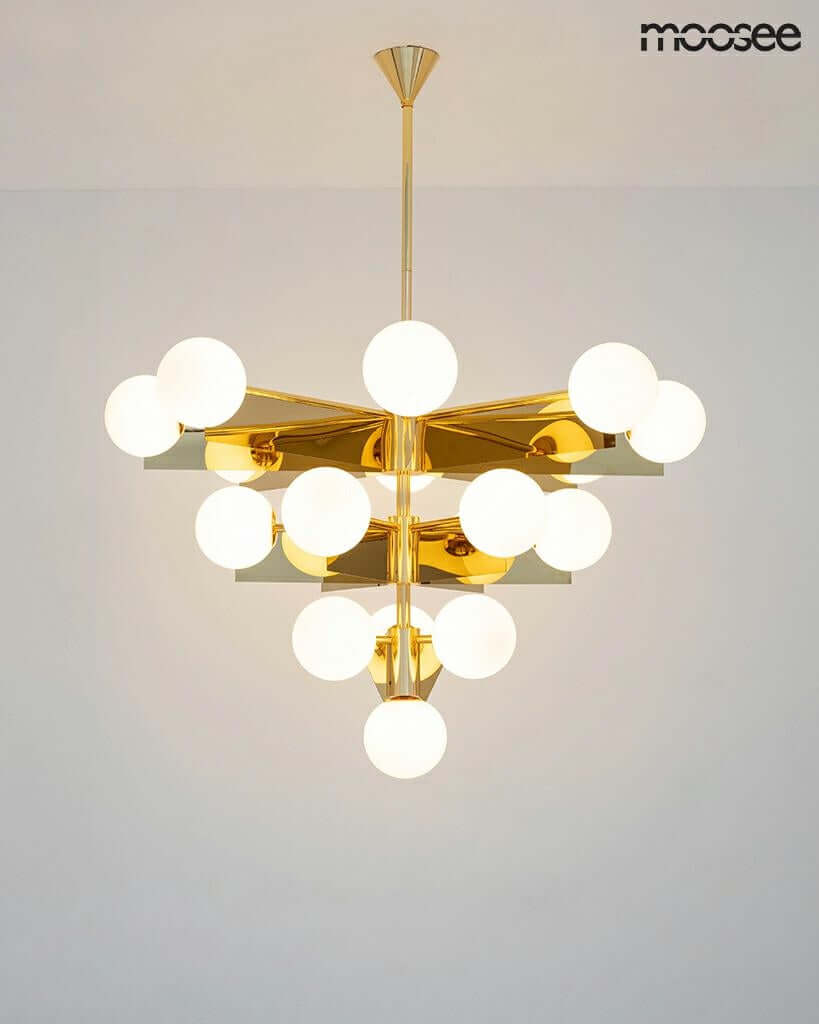 25. Závesná lampa Solei zlatá