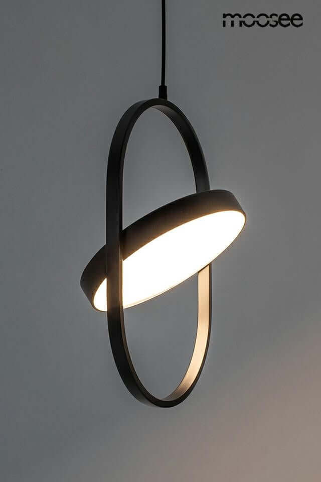 Závesná lampa Spinner 26 čierna