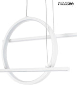 Závesná lampa s hviezdičkami biela