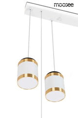 Závesná lampa s hviezdičkami biela