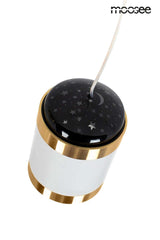 Závesná lampa s hviezdičkami biela