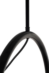 Závesná lampa čierna