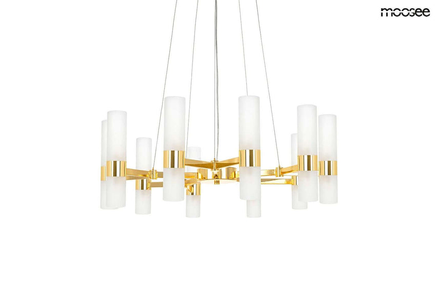 Závesná lampa Tubs 10 zlatá