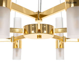 Závesná lampa Tubs 10 zlatá