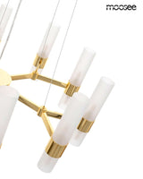 Závesná lampa Tubs 10 zlatá