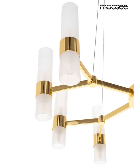 Závesná lampa Tubs 10 zlatá