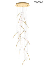 Závesná lampa Tulippe 14 Disc zlatá