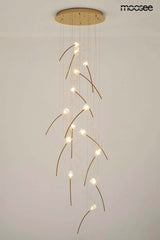 Závesná lampa Tulippe 14 Disc zlatá