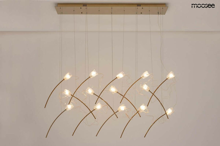 Závesná lampa Tulippe 14 Line zlatá