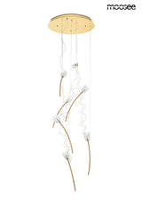 Závesná lampa Tulippe 7 Disc zlatá