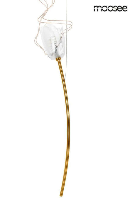 Závesná lampa Tulippe 7 Disc zlatá