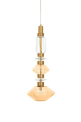 Závesná lampa Vaso zlatá