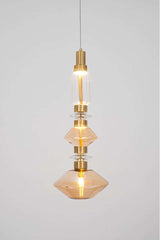 Závesná lampa Vaso zlatá