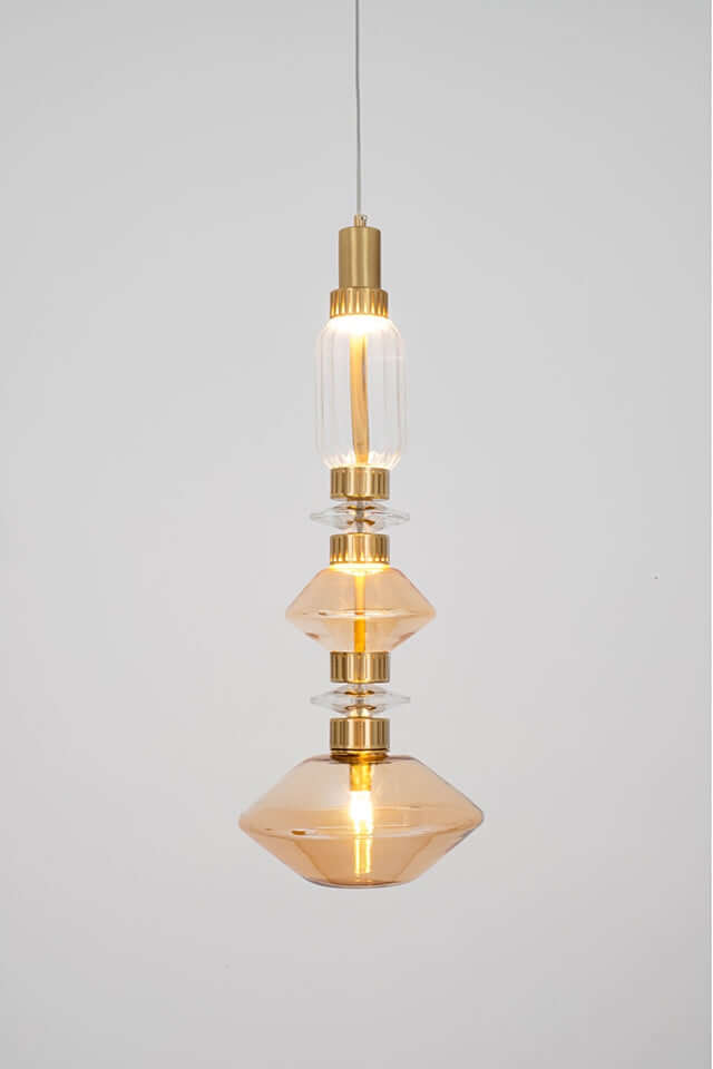 Závesná lampa Vaso zlatá