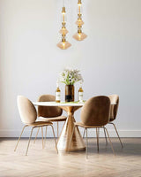 Závesná lampa Vaso zlatá